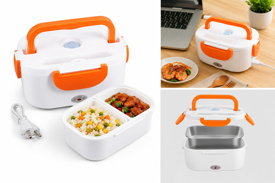 Electric Portable Lunch Box – Food Warmer with Dual Compartments