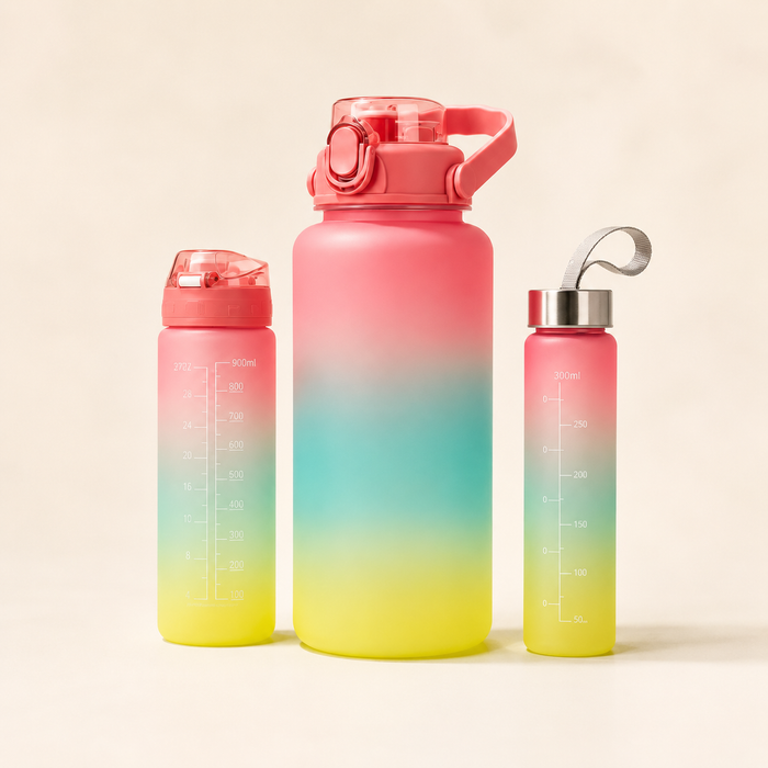 Gradient Water Bottle Set