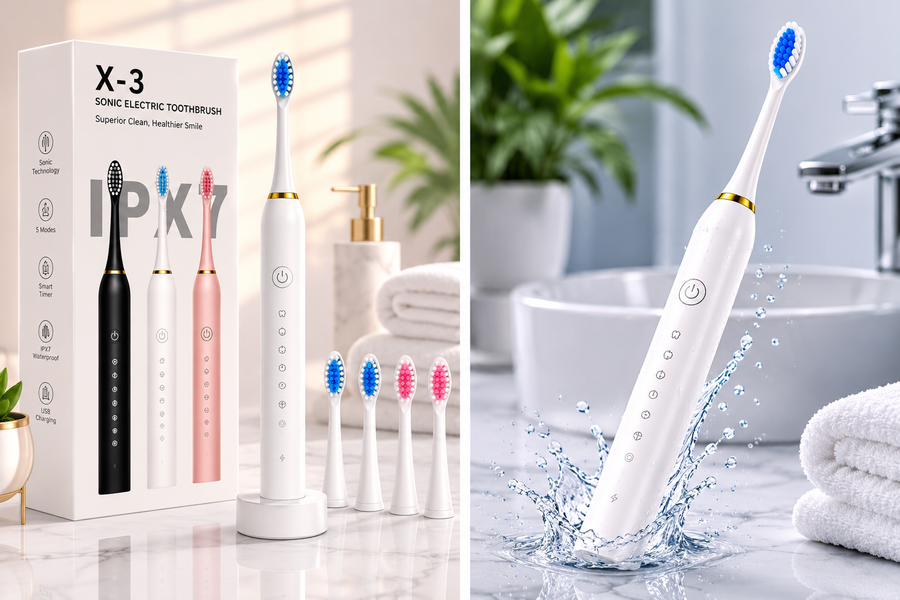 Electric Toothbrush – Rechargeable IPX7 Waterproof