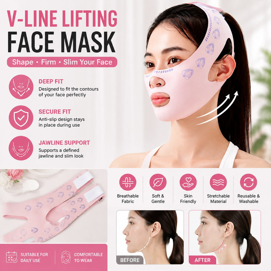 V-Line Face Slimming Lift Mask – Chin & Jawline Shaping Band