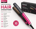 Kemei Professional Hair Straightener – Fast Heating Ceramic Flat Iron