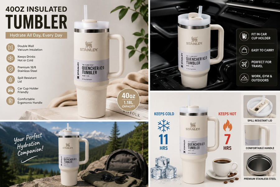 40oz Insulated Travel Tumbler